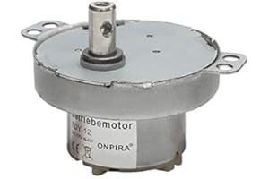 EDELSTAHLMARKENSHOP Getriebemotor 12V DC Langsamläufer 10 verschiedene Geschwindigkeiten (3,5 U/min)