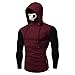 Produktbild 2018JYJM Weihnachten 3D Männer MenMask Schädel Spleißen Pullover Langarm Kapuzenpulli Tops Bluse Herren Maxi Offene Cardigan Strickjacke Asymmetrisch Strickmantel Mantel mit Tasche