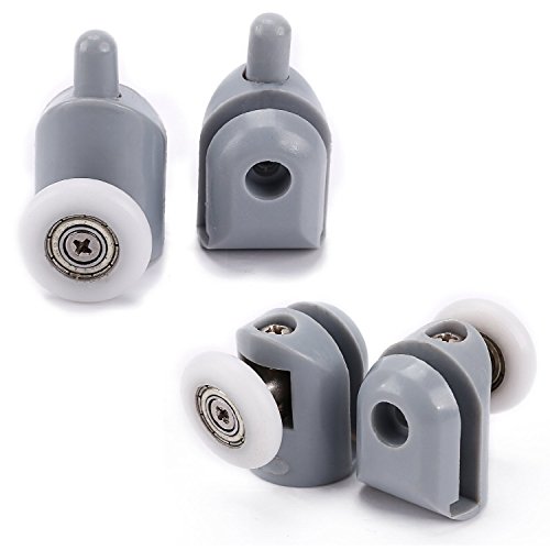 Lance Home 8 stk Obere / Untere Duschkabinenrollen Türrolle Schiebetürbeschlag Glastürrolle Rollenführung Rolle 25mm