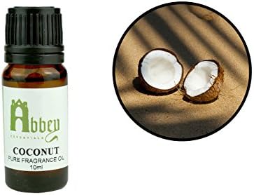 Abbey Essentials Coconut Fragrance by Abbey Essentials Suitable For Soaps Candles Perfumes Unscented Hair Products & Body Oils 10 ml