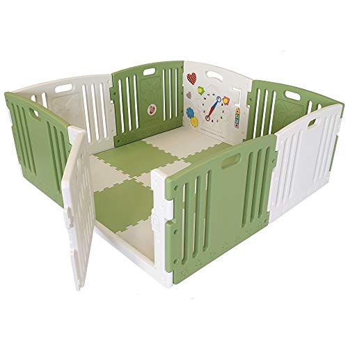 Venture All Stars Duo Baby Playpen Green