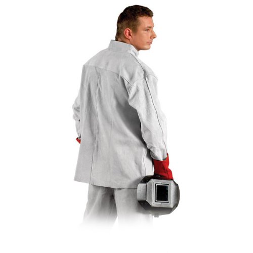 Schweißerjacke Klettverschluß, Rind-/Volleder, Schweißer Schweißen
