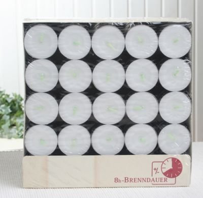 Gastrobox Eika-Teelichter 8 Stunden Brenndauer (100er-Packung)