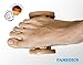Produktbild FOOTFLOW Fuß Massageroller von PAMEDICS (inkl Gratis EBOOK) / Entlastung von Schmerzen und Verspannungen / Natürliche Stimulation der Muskeln / Sanfte Reflexzonenmassage / Hochwertiges Holz