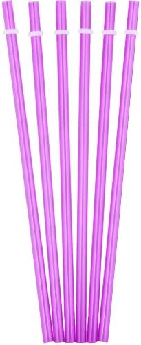 Tiki Tumblers Reusable Drinking Straws 6 Piece | BPA Free | Fits Tervis, Signature &amp; Other Tumbler Brands Straws Purple