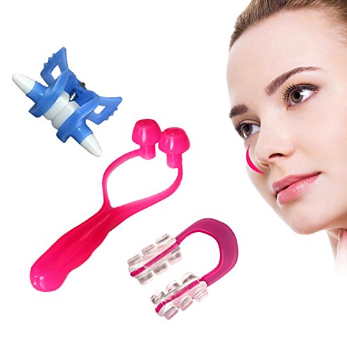 Vinmax 3PCS Nose Up Clip Bridge Lifting Shaping Shaper Clipper Straightening Beauty Set