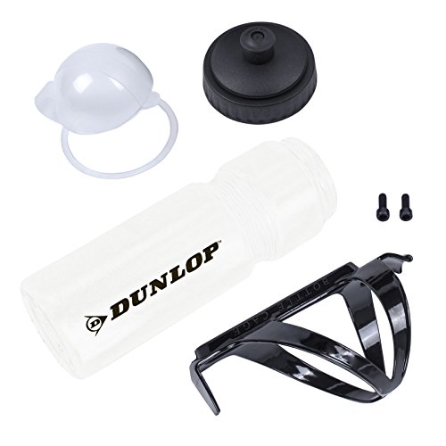 2x Dunlop Trinkflasche 750 ml Kunststoff mit Flaschenhalter weiß - 4