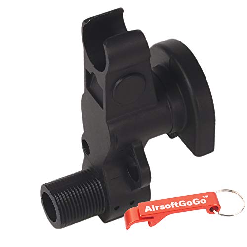 Army Force Metal Front Sight para Well AK74u Airsoft GBBR (Negro)