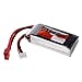 Produktbild 11,1 V 1300 mAh 30C 3S Batterie Akku T Stecker für RC Drone FPV Quadcopter Auto,Ewendy Flugzeiten Ihrer Drohne verlängern | Schützt vor Überlastung | Ersatzbatterie Zubehör für Drohne Akku