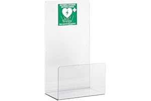 ‎MEDX5 MedX5 Universal Acrylglas Defibrillator Wandhalterung für Innenbereiche mit Defi-Standortschild