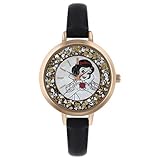 Disney Princess Damen Analog Quarz Uhr mit Leder Armband PN5045