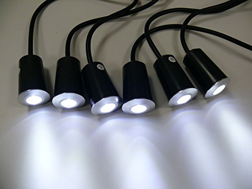 Preisvergleich Produktbild Power LED Einbaustrahler, 6er Set, IP67, 4cm, weiß, 10132