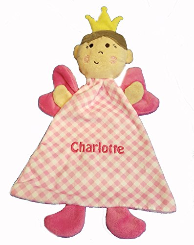 Personalised Embroidered Baby Princess Blankie Comforter Toy