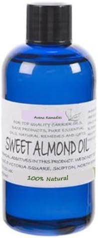 Sweet Almond Oil (Prunus Dulcis): Natural Cold Pressed Carrier Oil, ready to apply (Cosmetic Grade) 100ml