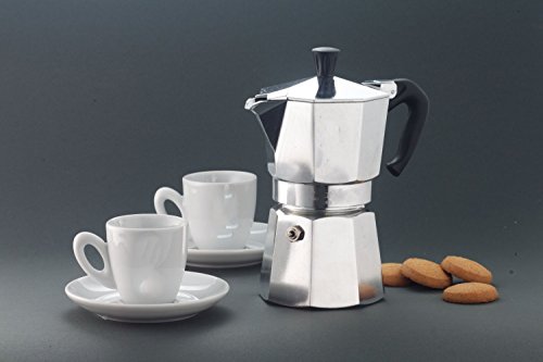 ducomi® Haus – Moka Express 1 tazza silber / schwarz - 7