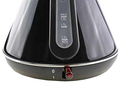 Wasserkocher Retro Edelstahl Teekessel 2200 Watt Überhitzungsschutz Automatische Abschaltunf Füllmenge Max. 1,8Liter Rot - 2