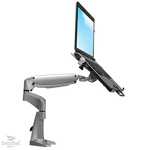 Dataflex 632 ViewMaster M6 Notebook-Arm (Tragkraft max. 10kg, bis 39,1 cm (15,4 Zoll) Bildschirmdiagonale, max. Klemmkapazität: 55mm) silber - 3