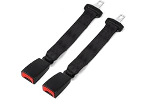 GDFJBG Auto-Dekorationszubehör, 2 Stück Gurtschloss Adapter, Universal Auto Safe Stecker(Schwarz)