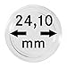 Produktbild Lindner Münzkapseln Innen-Ø 24,10 mm, Innenhöhe 4,50 mm (10 Stück) S22702410P, für dickere Münzen
