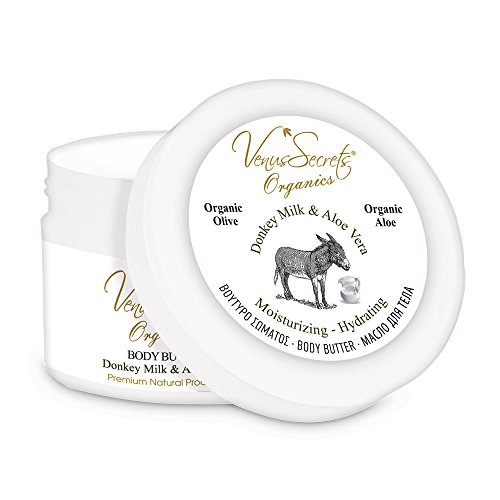 Body Butter - Moisturiser for Dry Skin with Donkey Milk - 280ml - Provides Rich And Lasting Hydration - Restores Natural Moisture Of The Skin Leaving It Soft And Smooth - Different Scents to Choose With Active Ingredients . (Donkey Milk & Aloe Vera)