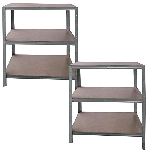 Steckregal 200x50x60 cm verzinkt 6 Böden Kellerregal Metallregal Regal Regalsysteme Lagerregal - 4