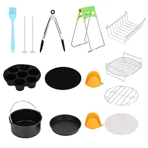 Fryer Accessories, Air Fryer Accessories Kit, Non-Stick Pot, Air Fryer, for Dish Rack Pressure Cooker