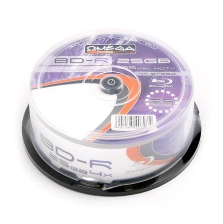 25 Stk. Omega Freestyle BD-R 25GB 6x Speed Full-Print