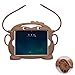 Price comparison product image YUYOUG Tablet Cover, Kid Friendly Carry Case for iPad 2018 2017 A1822 A1893 Washable Shockproof Silicone Protector Case for iPad/iPad Air/ipad mini 1/2/ 3/4/5 (Brown, For iPad mini 1/2/3/4/5)