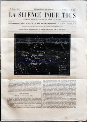 Science Pour Tous La No 13 Du 27 02 1862 Les Planetes Pendant Le Mois De Mars 1862 Par G Bresson Le Mexique Par Richard Cortambert Plaques Tournantes Des Chemins De Fer Par