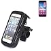 Produktbild K-S-Trade Fahrradhalterung für Huawei Y6 Pro 2017 Dual SIM Handyhalterung Halter Lenkstange Fahrrad Halterung Motorrad Bike Mount Wasserabweisend regensicher schwarz (1x)
