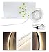 Produktbild LED SideView Streifen warmweiß - Premium LED Streifen Set 24V Side View LED (Länge: 3m, IP65, 60LED/m, Abstrahlung rechtwinklig, 8W/m, 3000K, 360lm/m, DC-Anschluss, EEK: A+) - inkl. Netzteil - Ideal als LED-Beleuchtung für Side-Boards, LED-Schrankbeleuchtung, TV-Hintergrundbeleuchtung, Schattenfugenbeleuchtung, Werbebeleuchtung