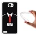 Produktbild LG X150 Bello 2 Hülle, WoowCase Handyhülle Silikon für [ LG X150 Bello 2 ] Mafia rote Krawatte Handytasche Handy Cover Case Schutzhülle Flexible TPU - Transparent