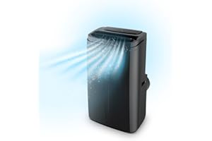 AMSTA Aire Acondicionado Portátil Reversible - 12000 Btu - 3,5 kW - 400 m3/h - Deshumidificador - 3 velocidades AMCLI0120ERN