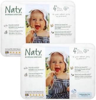 Twin Pack of Nature Babycare Nappies (Size 4+) Maxi Plus (48 Nappies)