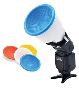 VTS Speed Light Flash Light Modifier Diffuser with 4 Colour Cap Accessories (Flash Doom)