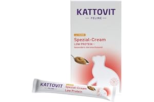 Kattovit Special Cream Rene/Renale con Pollo | Confezione Tripla | 3 x 6 x 15 g | Alimento complementare per gatti adulti | Completamente privo di zuccheri, coloranti e conservanti