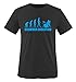 Produktbild DRUMMER EVOLUTION - Kinder T-Shirt Schwarz / Blau 98-104