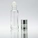 12 Pcs x 5ml Empty Clear Glass Roll-On Attar Bottles For Essential Oil Wholesale Refillable Aromatherapy Perfume Bottles With Silver Cap
