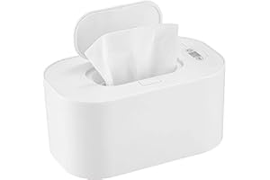 DILWE Scaldasalviette per Neonati, Riscaldatore Portatile per Salviette per Neonati Intelligente in PP Temperatura Regolabile Riscaldatore per Salviette per Neonati Ricarica per Auto