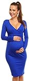 Happy Mama Women's Maternity Nursing Pencil Jersey Casual Dress 285p
