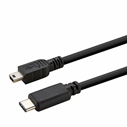 rocabo 1m USB 3.1 auf Mini-USB 2.0 Kabel – Stecker Typ C auf Typ B – Premium Datenkabel /Ladekabel 480 Mbit/s geeignet – für Festplatten, Tablets, Computer und viele mehr