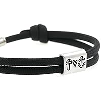 KOMIMAR Surfer Armband GLAUBE LIEBE HOFFNUNG personalisierbar PRÄGUNG / GRAVUR in vielen Farben - cool lässiger Surf Style - Freundschaftsarmband - personalisiert - Gravur Armband - Geburtstagsgeschenk - Geschenkidee - Schmuck - Weihnachtsgeschenk - Geschenk - Initiale - Herren Armband - Damen Armband - faith love hope bracelet