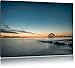 Produktbild Timmendorfer Strand bei Sonnenuntergang, Format: 60x40 auf Leinwand, XXL riesige Bilder fertig gerahmt mit Keilrahmen, Kunstdruck auf Wandbild mit Rahmen, günstiger als Gemälde oder Ölbild, kein Poster oder Plakat