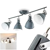 EXTRAS: Die Leuchtenköpfe dieser Deckenleuchte sind dreh- und schwenkbar. Dadurch können Sie den Lichteinfall in Ihrem Zimmer individuell regulieren und so eine optimale Lichtstimmung erzielen.