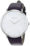 Hugo BOSS Damen Datum klassisch Quarz Uhr mit Leder Armband 1502410