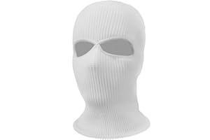 Jungerhouse Balaclava Tricoté Intégral Cagoule 3 Trous 2 Trous Multifonction Coupe Vent Au Chaud Masque Moto Vélo Ski Cagoule Unisexe Sports