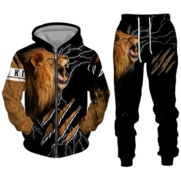 Ensemble Jogging Homme Polaire – Sweat à Capuche + Pantalon, Doublure Fourrure, Chaud, Décontracté