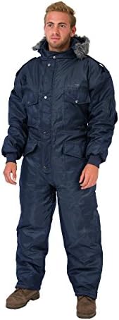 Navy Blue Snowsuit Winter Clothing Snow Ski Suit Coverall Insulated Suit