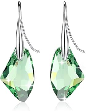 Retro Revena 925 Sterling Silber Piercing Ohrringe mit Swarovski-Kristallen aus von GoSparkling