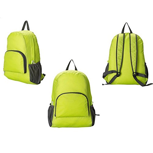 Hosaire 1 Stück Backpack Fahrradrucksäcke Nylon Wasserdicht Faltbar Rucksack für Outdoor Wandern Camping,Reise Bergsteigen Tasche - 6